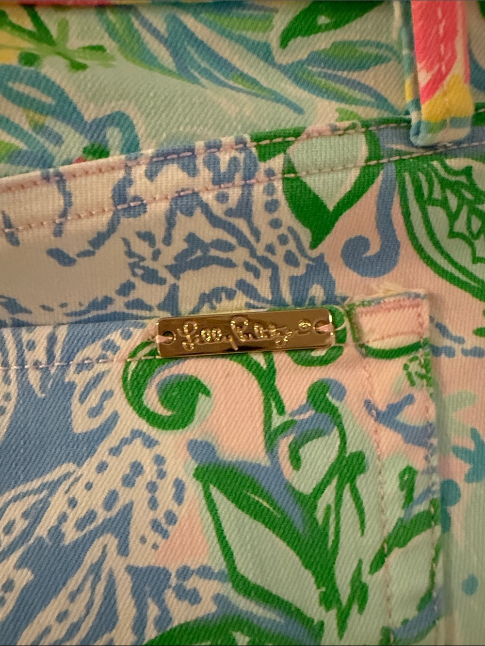 Lilly Pulitzer South Ocean Skinny jean in Multi Cheek to Cheek print - Picture 4 of 11